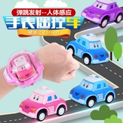 Đồng hồ rung điều khiển từ xa xe đua mini xe trẻ em đồ chơi điện bé gái tặng quà 3-4-5-6 tuần