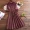 Váy dài bằng vải nhung nhỏ hoa nhỏ nữ 2021 mùa thu và mùa đông phong cách mới áo sơ mi tay áo eo cao cổ điển văn học váy cơ sở - Váy eo cao