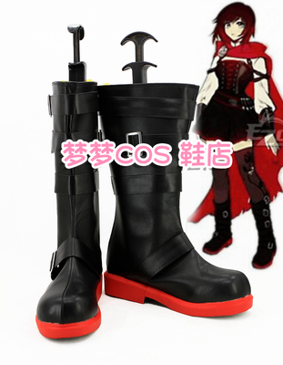 taobao agent Number 2920 RWby, red, white, black and yellow Season 4 Ruby Rose Cosplay Shoes COS Shoes Anime Shoes