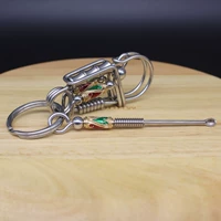 Красная бамбуковая ухочистка из нержавеющей стали