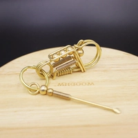 Бронзовые простые и богатые+ушные ложки