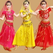 Ngày thiếu nhi Ấn Độ Trang phục khiêu vũ Belly Dance Trang phục Cô gái Tân Cương Dance Performance Dress Dress - Trang phục