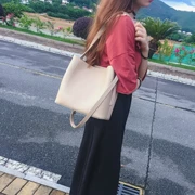 Túi 2018 phụ nữ mới của túi Messenger túi Hàn Quốc phiên bản của túi Tote đơn giản hoang dã lady túi lớn túi vai túi xách