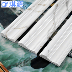 Бордюр 爵士白大理石线条瓷砖电视背景墙边框线门套窗套包边岗石装饰线