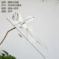 1 крылатый большой белый голубь