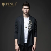 Sản phẩm PINLI 2018 mùa thu nam áo len đan áo len thêu S181110249 - Cardigan