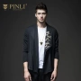 Sản phẩm PINLI 2018 mùa thu nam áo len đan áo len thêu S181110249 - Cardigan áo khoác cardigan nam