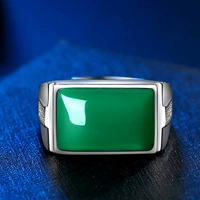 Мужское кольцо-01 зеленый