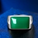 Мужское кольцо-01 зеленый