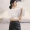 Áo mới mùa thu 2019 giữa tay áo dệt kim chạm đáy nữ màu rắn trùm đầu nửa cổ cao nửa áo len mỏng tay - Vòng cổ áo len