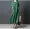 Nữ mùa hè mới 2018 Hàn Quốc phiên bản của lỏng kích thước lớn thời trang ramie ngắn tay màu rắn bông và vải lanh xếp li ăn mặc