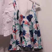 2019 mới mùa hè hoa đáy áo top 2 cotton kỳ nghỉ bên bờ biển áo yếm nữ size rộng - Áo ba lỗ