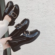 Thiết lập của đôi chân lười biếng giày giày với giày làm việc thấp để giúp giày với đôi giày đơn mùa thu mới đơn giản giày thường giày phụ nữ