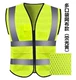 Áo phản quang an toàn áo vest công nhân xây dựng công trình vệ sinh làm việc địa y đêm huỳnh quang in ấn giao thông quần áo phản quang