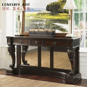 Mỹ rắn gỗ trang trí nội thất phong cách đồng quê hiên bàn bàn phòng khách cao cấp phân vùng đồ nội thất hiên bàn tùy chỉnh - Bàn / Bàn