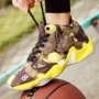Mùa hè giày bóng rổ nam cao-top lưới của nam giới học sinh trung học giày thể thao khởi động thực tế thấp để giúp đôi giày màu xanh giày giày giày the thao nam