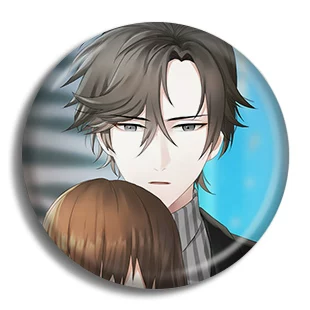 Значок Mystic Messenger Mysterious Messenger, металлический пин 58 мм, полностью металлический