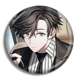 Значок Mystic Messenger Mysterious Messenger, металлический пин 58 мм, полностью металлический