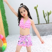 Đồ bơi mới cho bé gái nhỏ bé dễ thương phiên bản Hàn Quốc của váy bikini tam giác - Bộ đồ bơi của Kid
