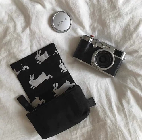 Брендовый милый кролик, система хранения, камера, черная защитная сумка для техники, Южная Корея, новая коллекция