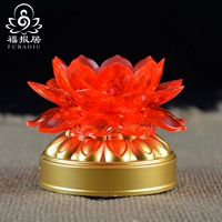 Lotus Lantern Buddha Light Light светодиод красочная длинная световая штеплянка -батарея -молитвенный молитвенный фонарь Электронный фонарь лотоса