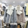Áo khoác lông thỏ đầu máy nữ 2018 mùa đông mới phần ngắn Phiên bản Hàn Quốc của chiếc áo khoác lông dày một chiếc áo khoác lông áo khoác dạ măng tô nữ