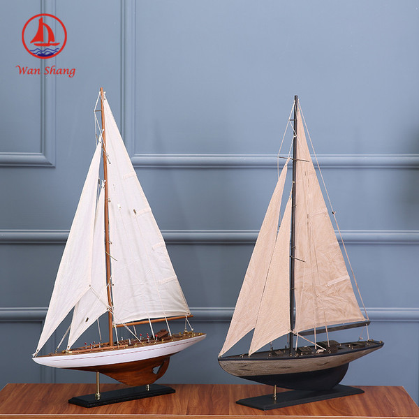 Деревянная модель корабля, DIY, в американском стиле, 60см, подарок на день рождения