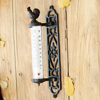 Ретро термометр, старомодное украшение в помещении, в американском стиле, измерение температуры