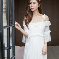 Áo trễ vai ngọt ngào cho cô gái váy ngủ phiên bản Hàn Quốc của sân công chúa lớn váy lưới phương thức phục vụ nhà điên mùa hè - Đêm đầm đồ lót đẹp