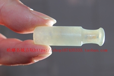 Мундштук 古玉 老玉 清代翡翠冰种烟嘴 a货 2020104