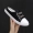 Giày vải mùa hè nhỏ màu trắng giày nữ nửa dép 2018 phiên bản mới của Hàn Quốc hoang dã giản dị một bàn đạp không gót giày lười dép hermes nữ