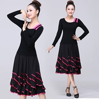 Длинная черная инкрустированная роза красная+розовая красная юбка (65)