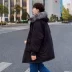 Áo khoác bông cổ lông lớn của nam giới thương hiệu trong phong cách Hong Kong lỏng lẻo Phiên bản Hàn Quốc xu hướng áo khoác dày mùa đông xuống áo khoác bông bộ vest nam Áo khoác