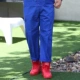 Ярко-синие тройные штаны