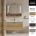 Tủ phòng tắm tối giản hiện đại của Bắc Âu Tủ gỗ rắn tủ treo Tủ phòng tắm Nội các Tủ Gương Rửa mặt gương lavabo đẹp tủ gương treo tường 