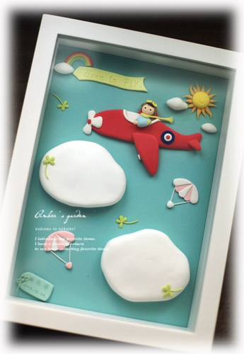 Детский отпечаток рук ручной работы для новорожденных, чернильная подушечка, отпечатки рук и ног, самолет для путешествий, делается под заказ