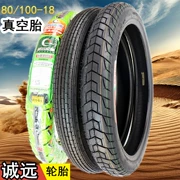 Lốp xe chân không chịu lực Chengyuan Xe máy 80 100-18 lốp chân không 80-100-18 lốp xe máy