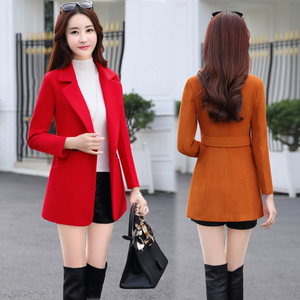 Mùa xuân Hàn Quốc tính khí eo ôm áo len dài sinh viên mùa xuân áo len kích thước lớn thủy triều của phụ nữ