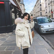 2018 mới mùa đông Dongdaemun quần áo cotton nữ dài trên đầu gối dày áo khoác cotton sang trọng áo khoác công sở - Bông