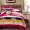 Falais bốn mảnh dày flannel pha lê flannel tấm giường 1,5m1,8 m lông cừu san hô hai mặt - Bộ đồ giường bốn mảnh chăn ga