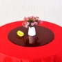 Bàn ăn kính cường lực tròn màu nâu tùy chỉnh bàn tròn mặt bàn cà phê mặt bàn tròn lớn bàn nhà TV - Bàn bàn học sinh gấp gọn