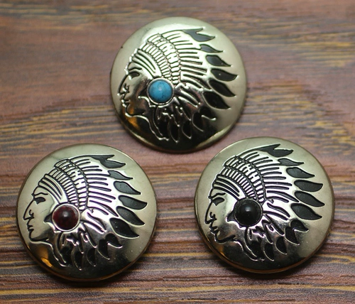 Бирюзовая серебряная инкрустация камня, бумажник, 30mm