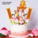Shougong Shoupo Shoutao Trang trí Plug-in Shouxing Theme Wish Set Old Man Sinh nhật trang trí bánh sinh nhật Thẻ nướng - Trang trí nội thất