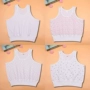 2 mảnh cotton bà già chạm đáy áo cotton trung niên vest ngắn đồ lót nữ già áo mùa hè áo lót nam cộc tay