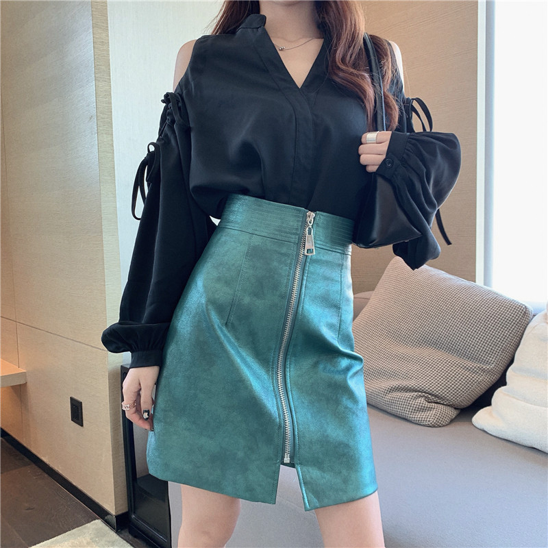 Women Faux Leather Skirt Chic High Waist A-line Zip Lady Half Body Slit Dress | eBay Women Faux Leather Skirt Chic High Waist A-line Zip Lady Half Body Slit Dress | eBay