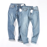 Эластичные джинсы, мужские тонкие летние ретро штаны, США