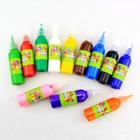 12 màu sắc có thể được mẫu giáo nghệ thuật thủ công và bức tranh sơn nguồn cung cấp ngón tay sơn dầu 60 ml rửa sạch màu nước sơn shop đồ chơi trẻ em