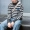 Một người đàn ông văn học mùa thu nam mới áo len cao cổ sọc lỏng thời trang Hàn Quốc quần áo hoang dã giản dị
