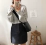 Túi xách nữ 2018 mới in siêu rộng dây đeo vai phiên bản Hàn Quốc hoang dã Vỏ sò túi đeo vai nữ túi nhỏ túi xách đeo chéo nữ
