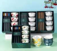 Керамическая японская посуда, комплект, подарочная коробка, ручная роспись, подарок на день рождения, сделано на заказ